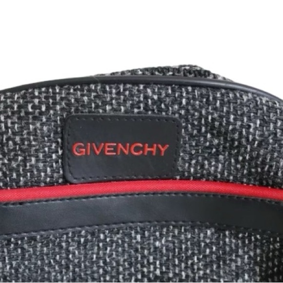 Givenchy VINTAGE 80s Tweed Dopp Kit Toiletry Travel Cosmetic Make Up Pouch Bag - Picture 11 of 11